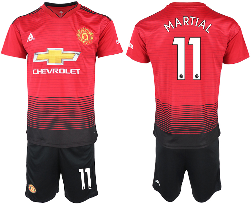 2018-19 Manchester United 11 MARTIAL Home Soccer Jersey