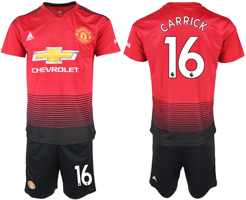 2018-19 Manchester United 16 CARRICK Home Soccer Jersey