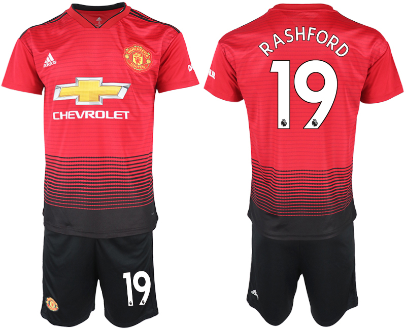 2018-19 Manchester United 19 RASHFORD Home Soccer Jersey - Click Image to Close