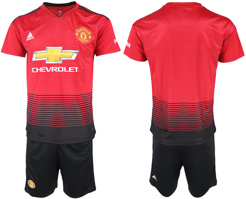2018-19 Manchester United Home Soccer Jersey