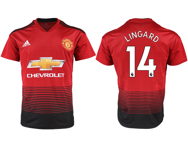 2018-19 Manchester United 14 LINGARD Home Thailand Soccer Jersey
