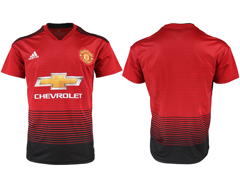 2018-19 Manchester United Home Thailand Soccer Jersey