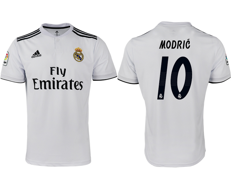 2018-19 Real Madrid 10 MODRIC Home Thailand Soccer Jersey - Click Image to Close