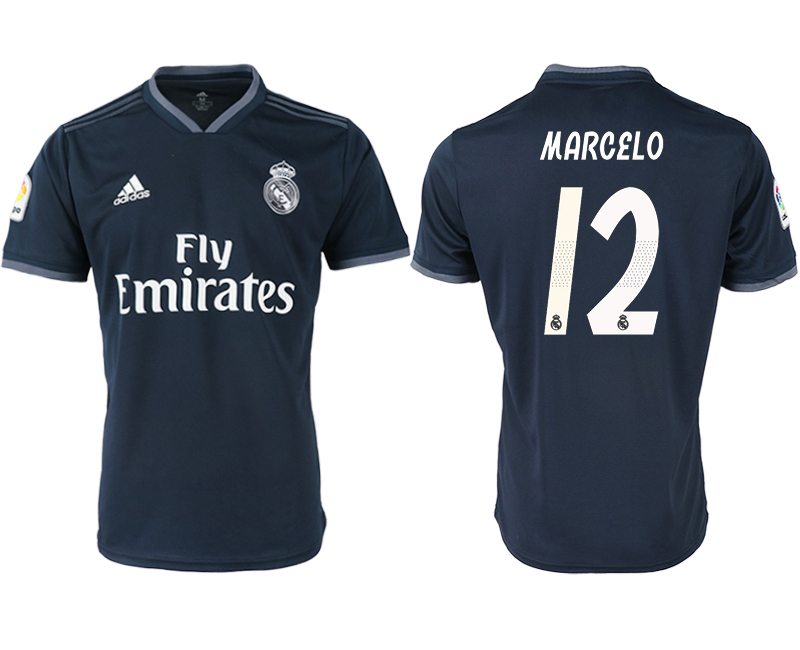 2018-19 Real Madrid 12 MARCELO Away Thailand Soccer Jersey