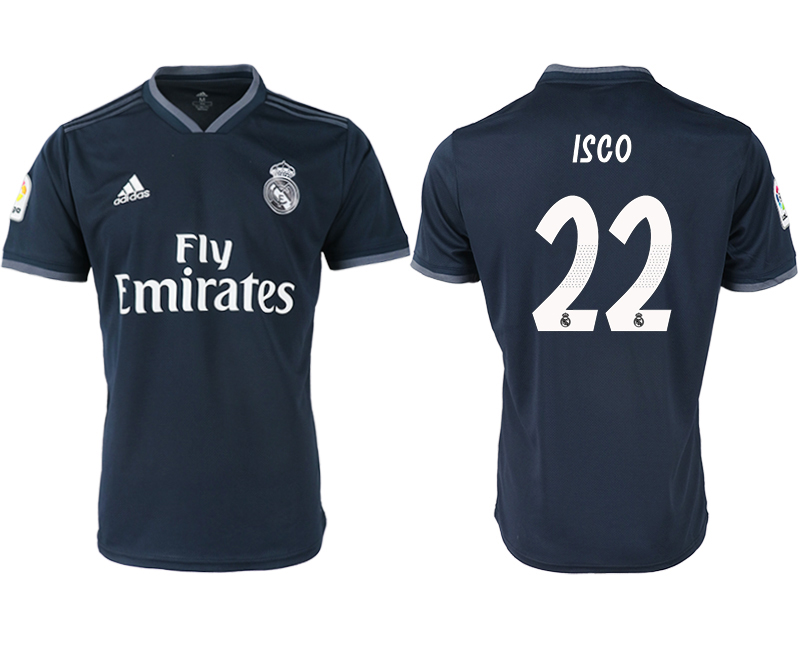 2018-19 Real Madrid 22 ISCO Away Thailand Soccer Jersey