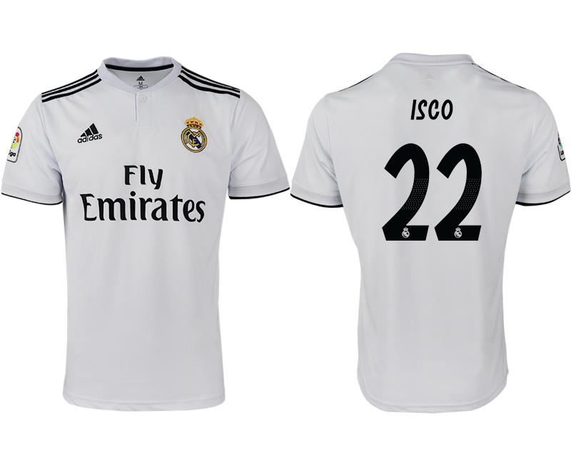 2018-19 Real Madrid 22 ISCO Home Thailand Soccer Jersey