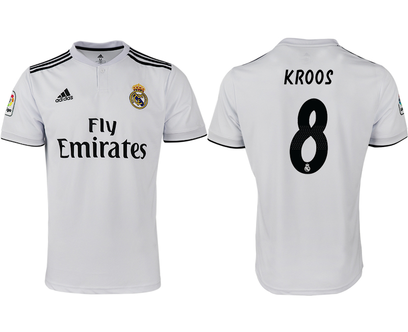 2018-19 Real Madrid 8 KROOS Home Thailand Soccer Jersey