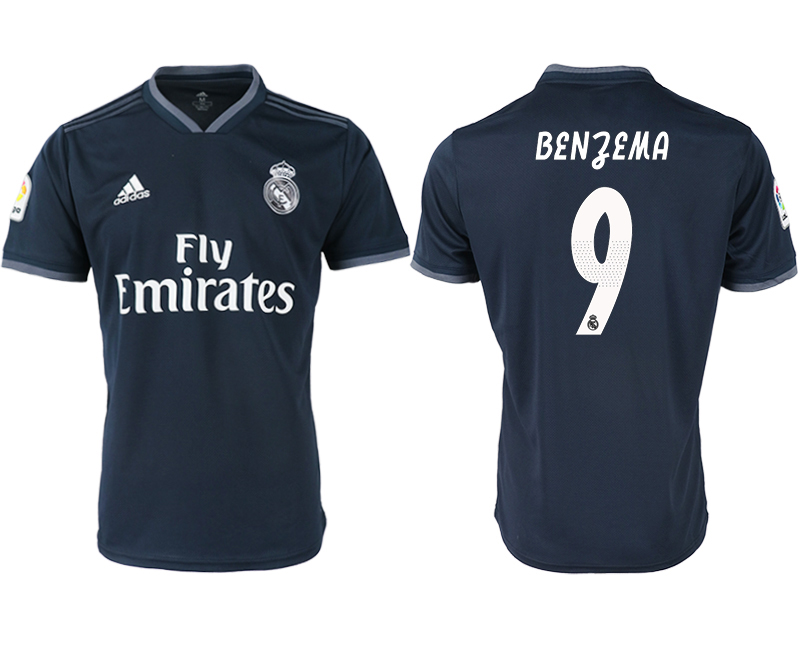 2018-19 Real Madrid 9 BENZEMA Away Thailand Soccer Jersey