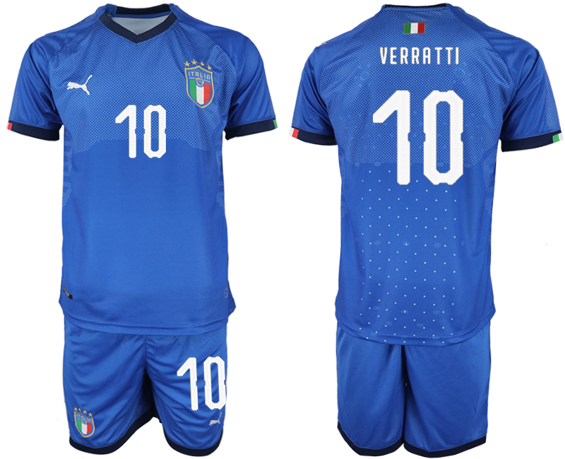 2018-19 Italy 10 VERRATTI Home Soccer Jersey