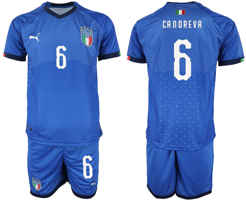 2018-19 Italy 6 CANDREVA Home Soccer Jersey
