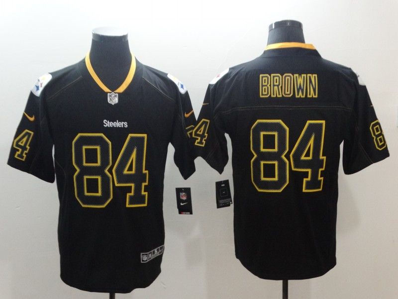 Nike Steelers 84 Antonio Brown Black Shadow Legend Limited Jersey