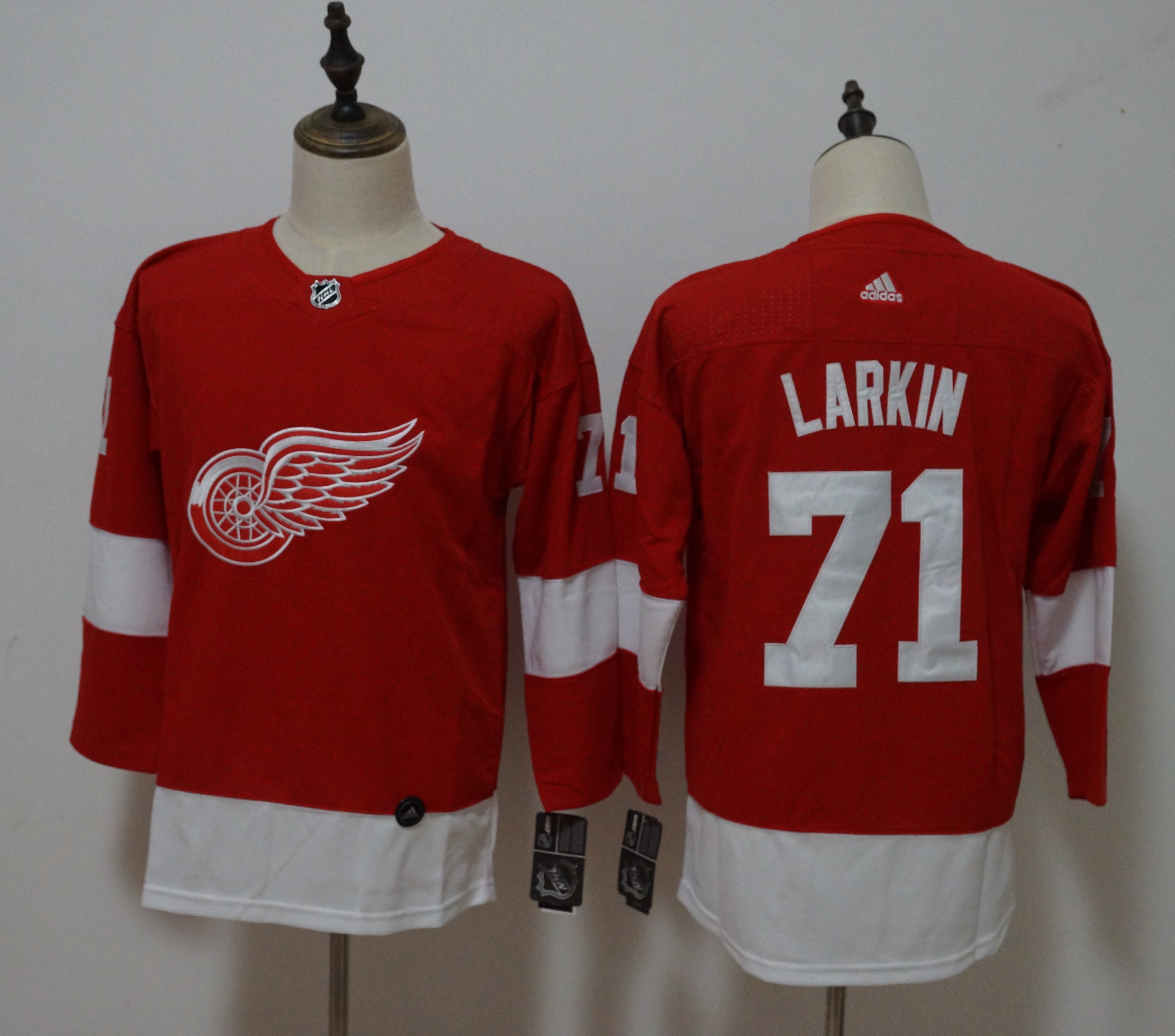 Red Wings 71 Dylan Larkin Red Youth Adidas Jersey