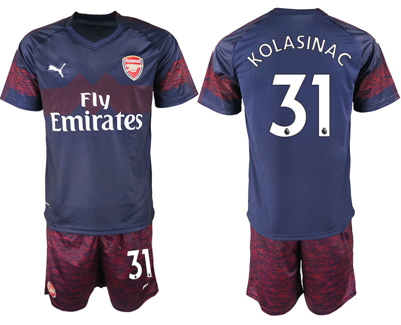 2018-19 Arsenal 31 KOLASINAC Away Soccer Jersey
