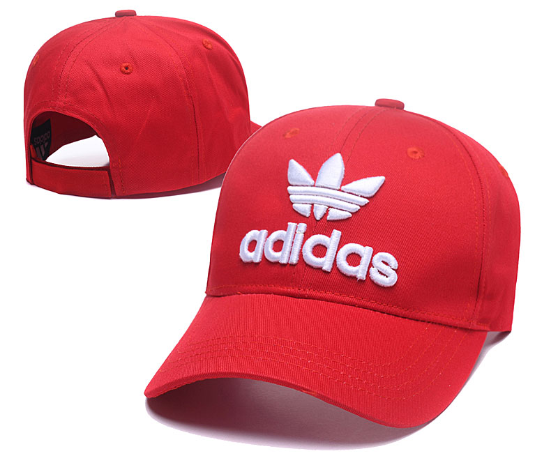 Adidas Originals Red Peaked Adjustable Hat SG