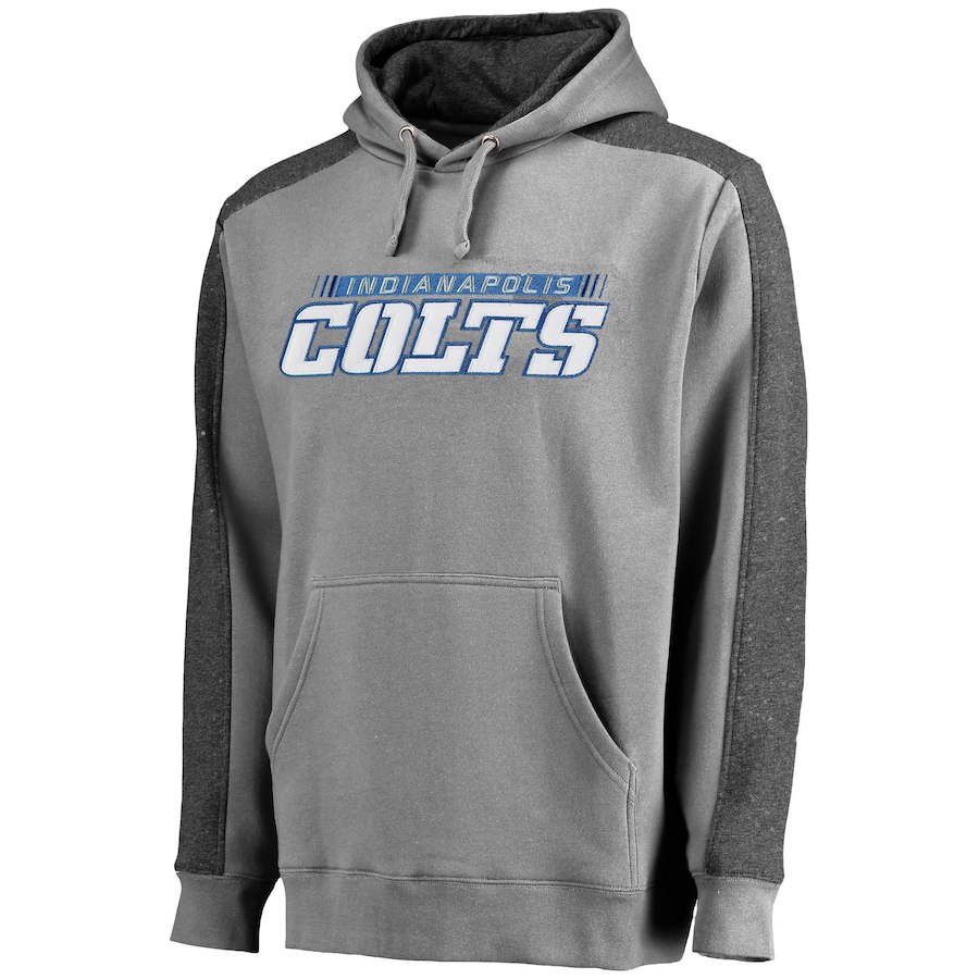 Indianapolis Colts NFL Pro Line Westview Pullover Hoodie Gray