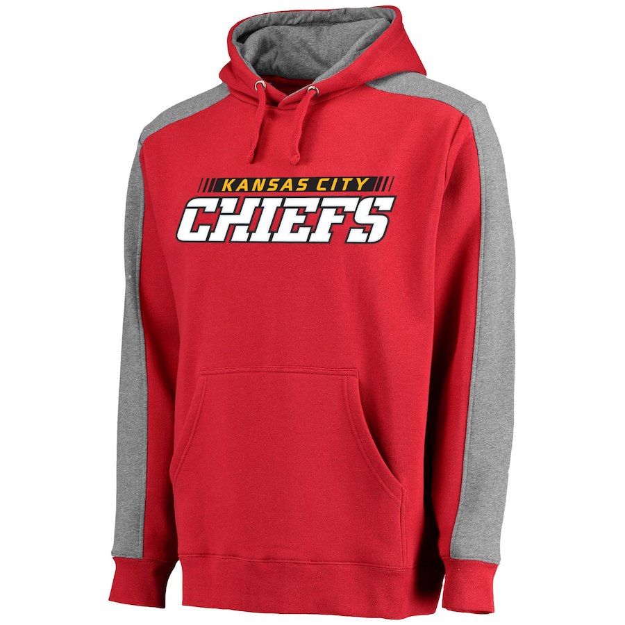 Kansas City Chiefs NFL Pro Line Westview Pullover Hoodie Red - Click Image to Close