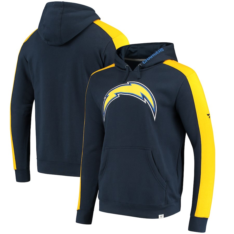 Los Angeles Chargers NFL Pro Line by Fanatics Branded Iconic Pullover Hoodie Navy - Click Image to Close