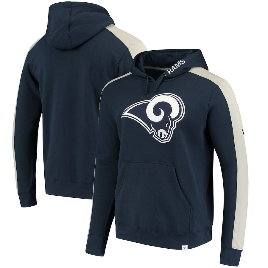 Los Angeles Rams NFL Pro Line by Fanatics Branded Iconic Pullover Hoodie Navy - Click Image to Close