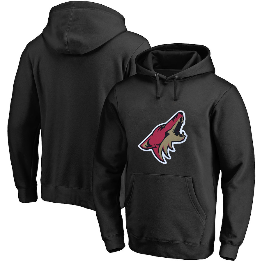 Arizona Coyotes Black All Stitched Pullover Hoodie