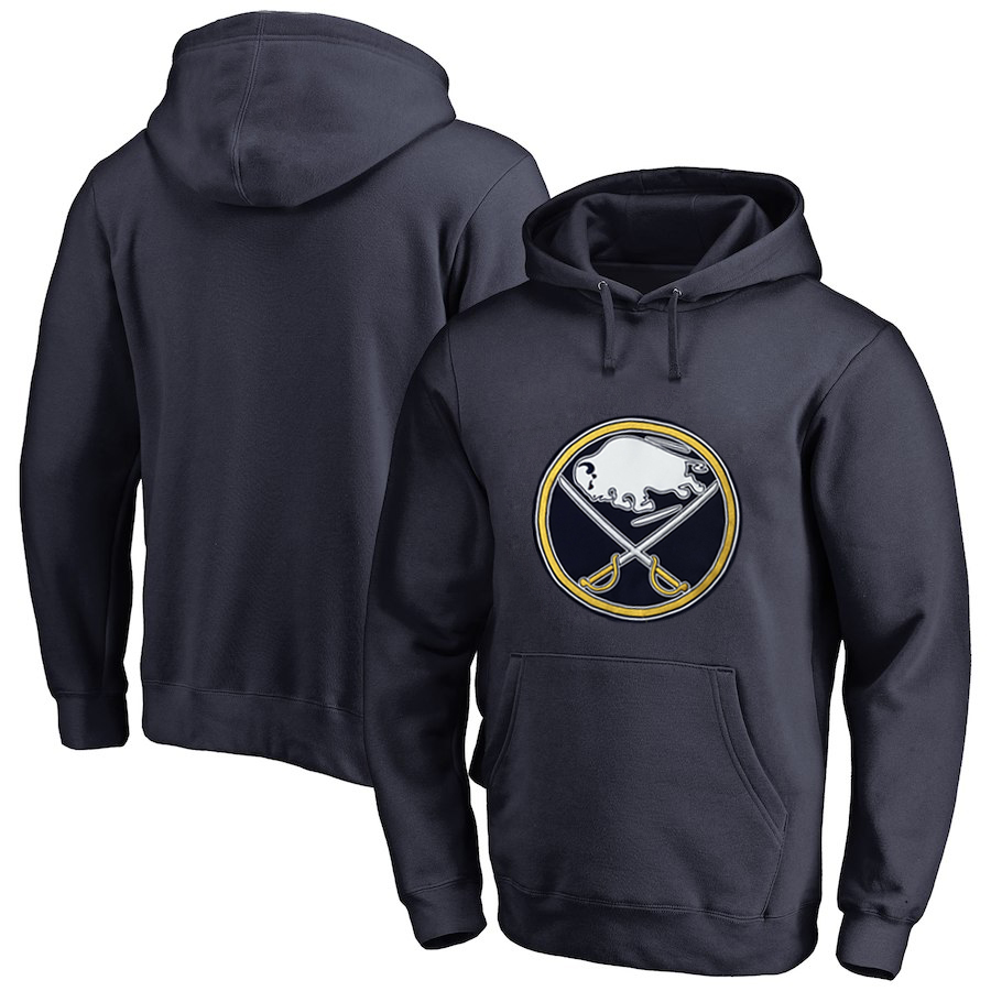 Buffalo Sabres Navy All Stitched Pullover Hoodie - Click Image to Close