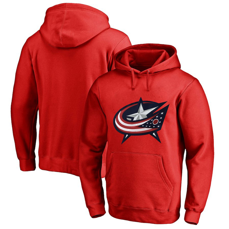 Columbus Blue Jackets Red All Stitched Pullover Hoodie