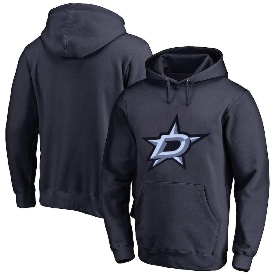 Dallas Stars Navy All Stitched Pullover Hoodie