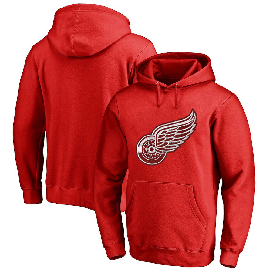 Detroit Red Wings Red All Stitched Pullover Hoodie