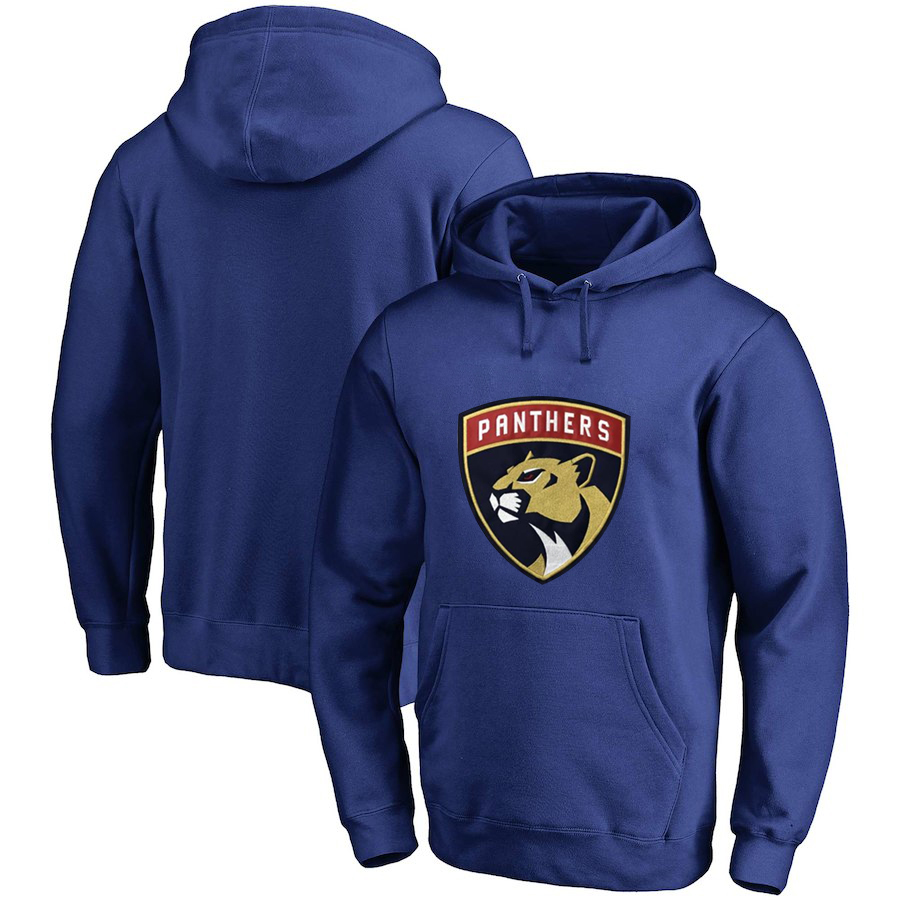 Florida Panthers Blue All Stitched Pullover Hoodie