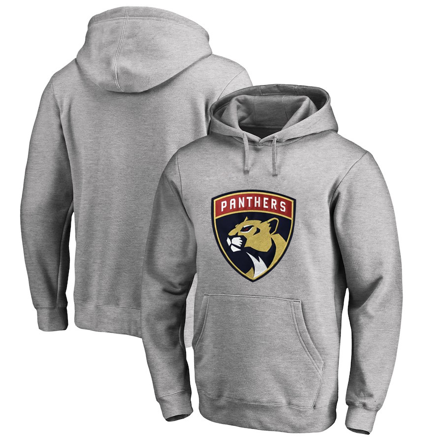 Florida Panthers Gray All Stitched Pullover Hoodie