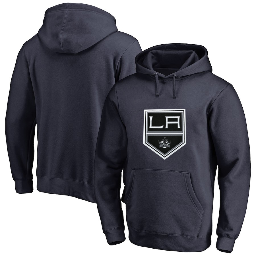 Los Angeles Kings Navy All Stitched Pullover Hoodie