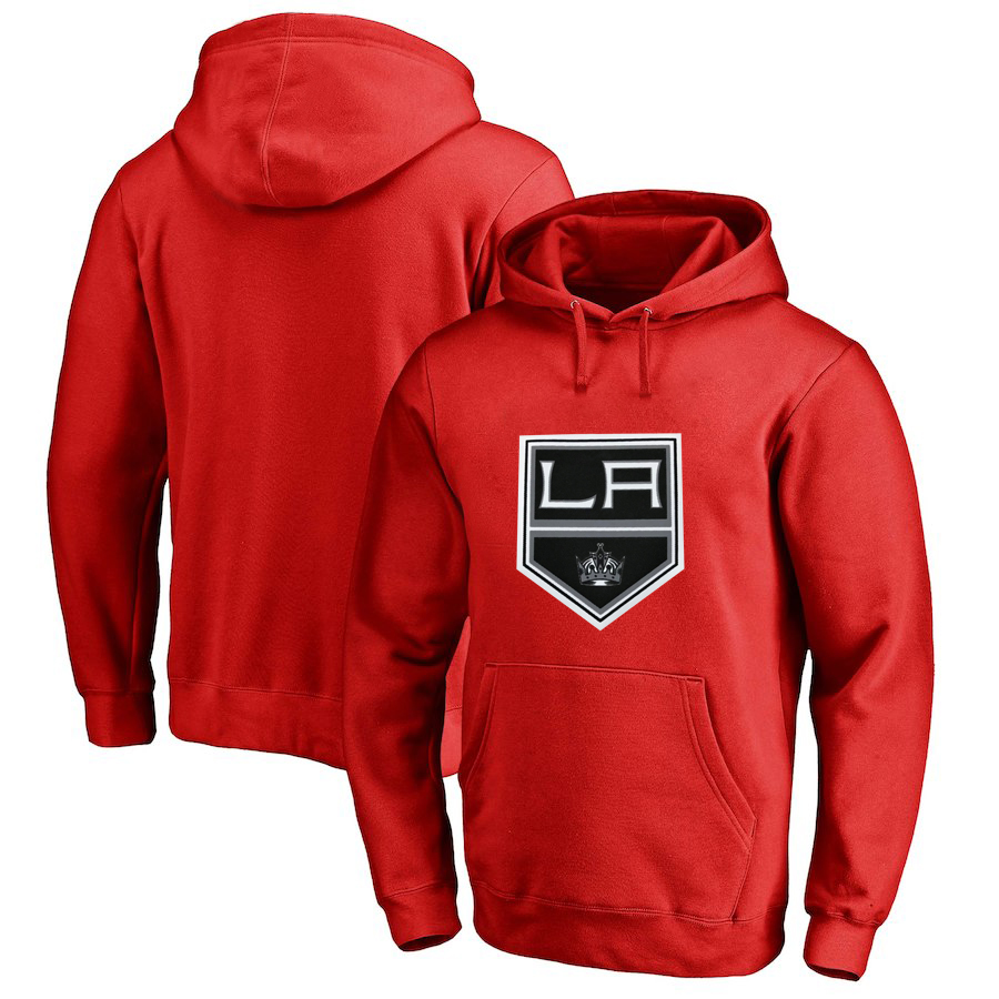 Los Angeles Kings Red All Stitched Pullover Hoodie