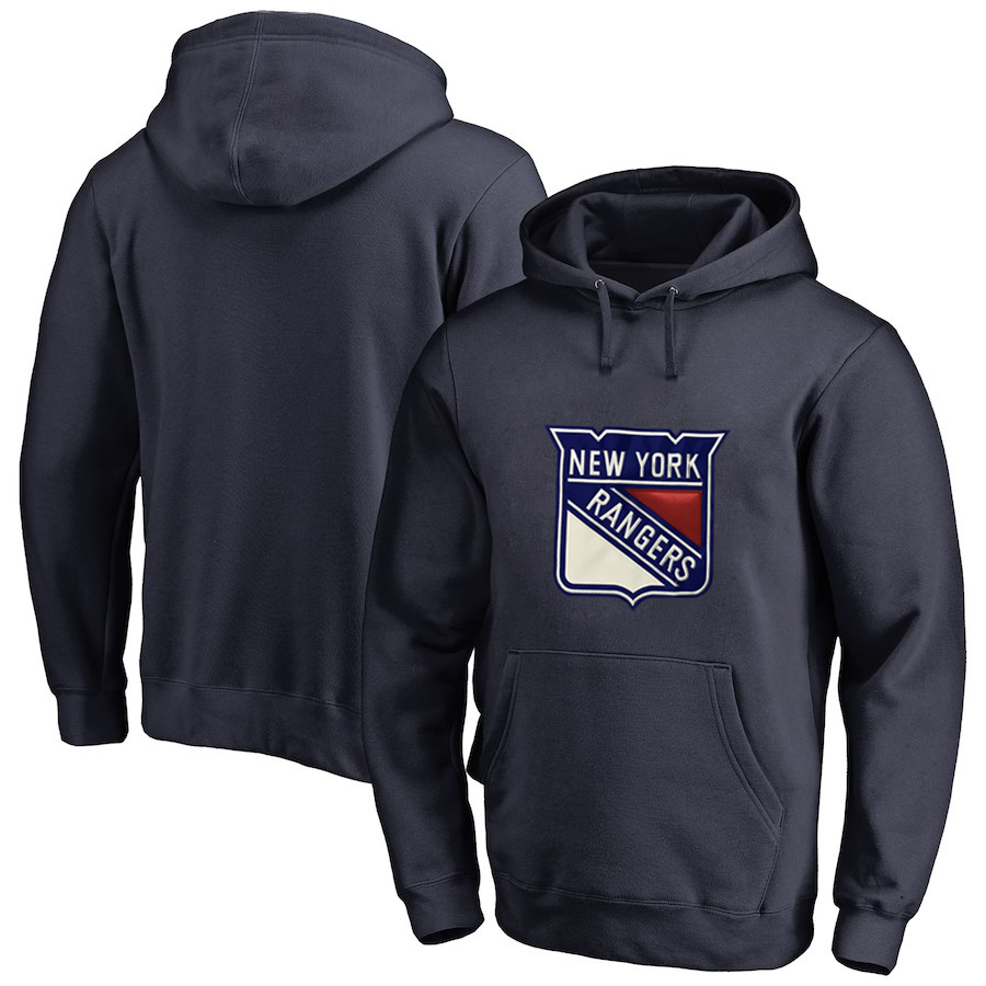 New York Rangers Navy All Stitched Pullover Hoodie