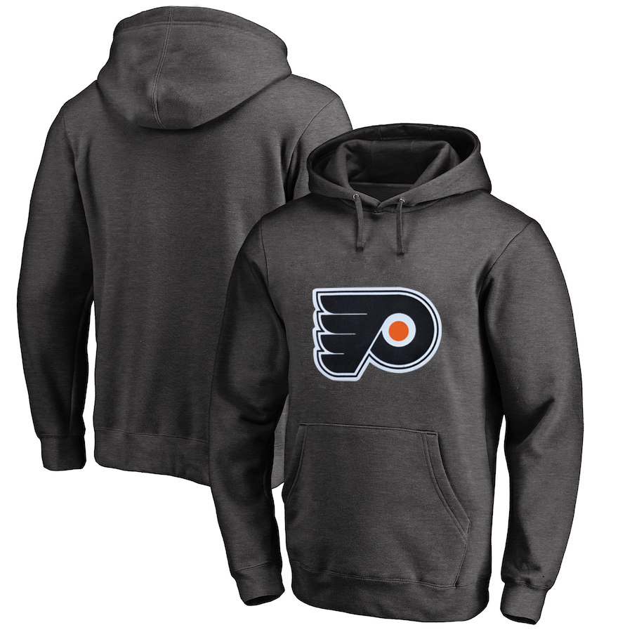 Philadelphia Flyers Dark Gray All Stitched Pullover Hoodie