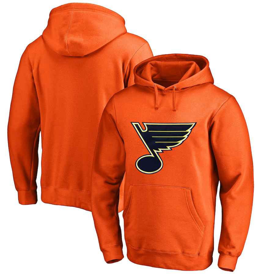 St. Louis Blues Orange All Stitched Pullover Hoodie