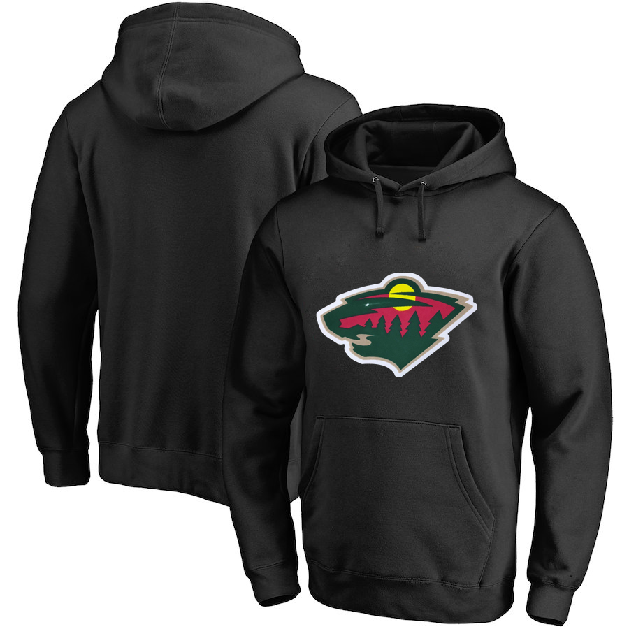 Winnipeg Jets Dark Black All Stitched Pullover Hoodie - Click Image to Close