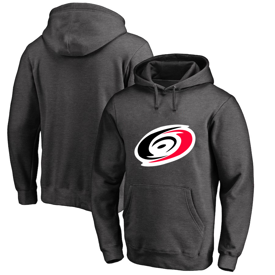 Carolina Hurricanes Dark Gray Men's Customized All Stitched Pullover Hoodie - Click Image to Close