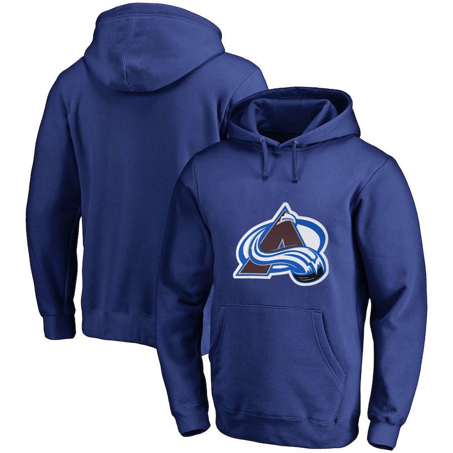 Colorado Avalanche Blue Men's Customized All Stitched Pullover Hoodie - Click Image to Close