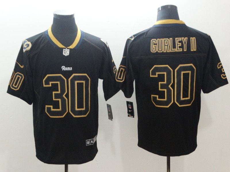 Nike Rams 30 Todd Gurley II Black Shadow Legend Limited Jersey