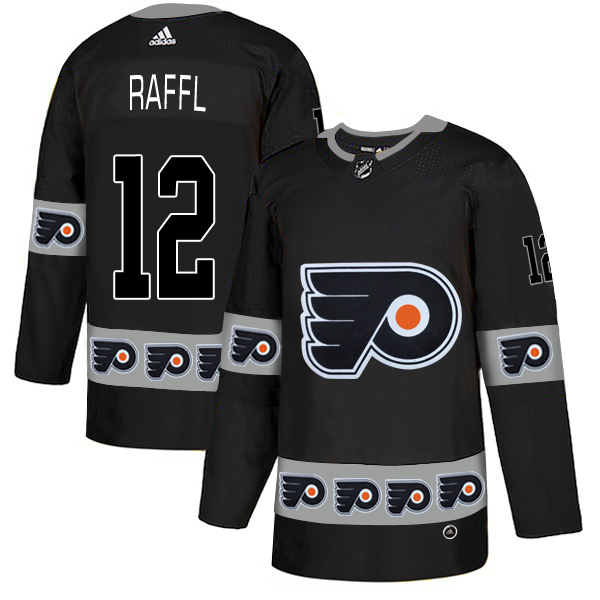 Flyers 12 Michael Raffl Black Team Logos Fashion Adidas Jersey