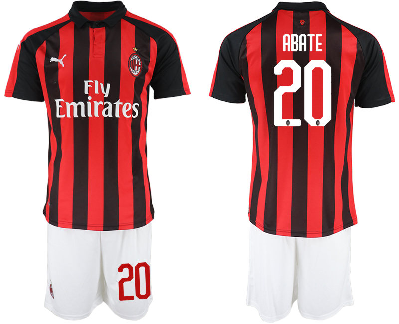 2018-19 AC Milan 20 ABATE Home Soccer Jersey