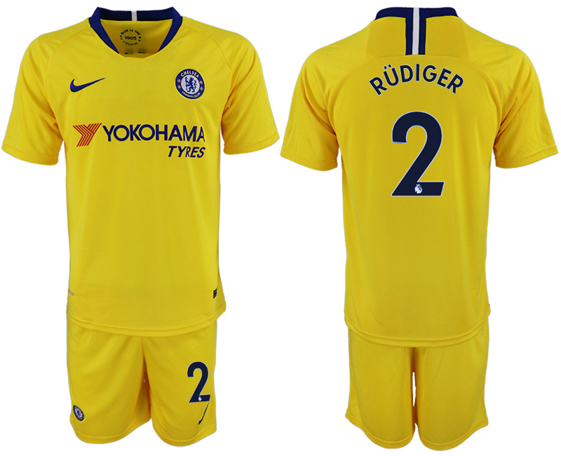 2018-19 Chelsea 2 RUDIGER Away Soccer Jersey