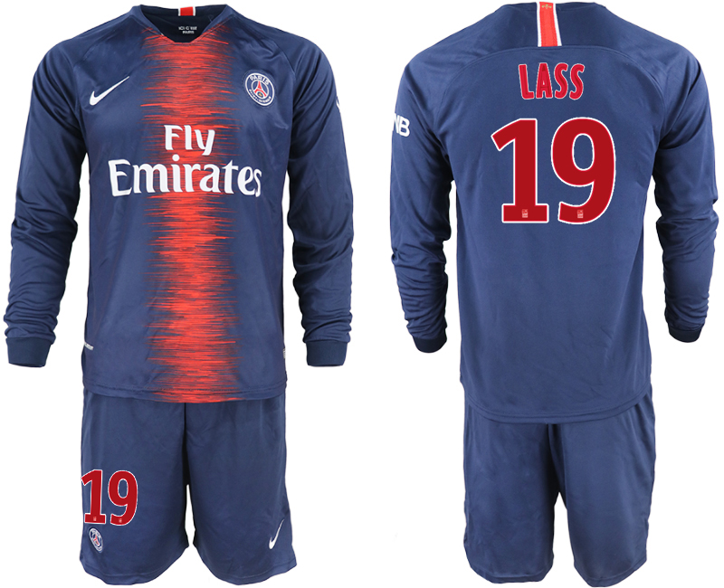 2018-19 Paris Saint-Germain 19 LASS Home Long Sleeve Soccer Jersey - Click Image to Close