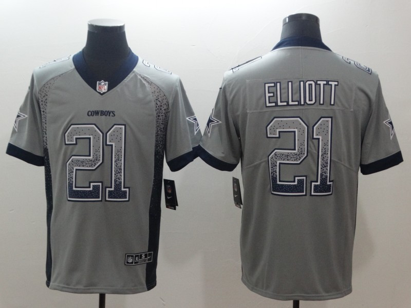 Nike Cowboys 21 Ezekiel Elliott Drift Fashion Limited Jersey