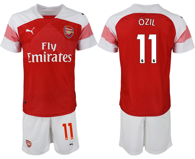 2018-19 Arsenal 11 OZIL Home Soccer Jersey