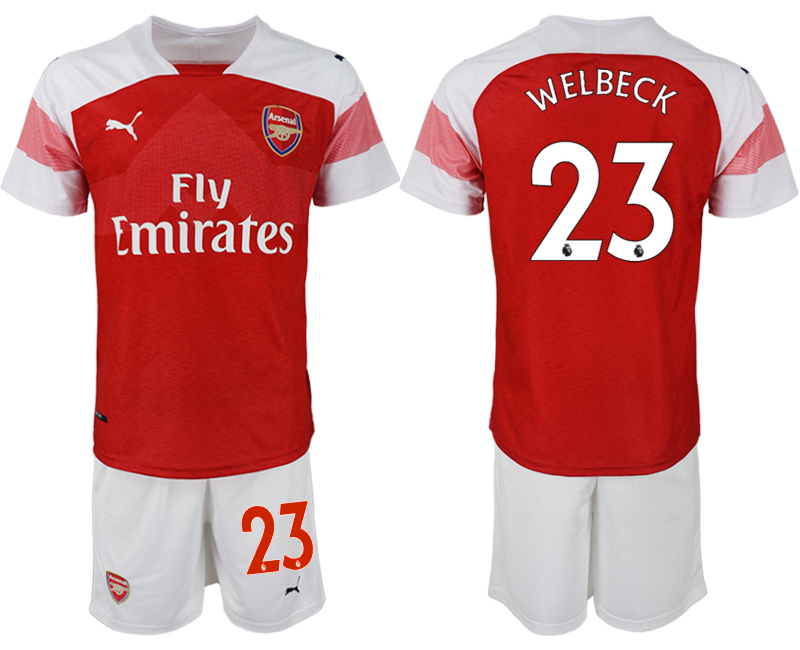 2018-19 Arsenal 23 WELBECK Home Soccer Jersey