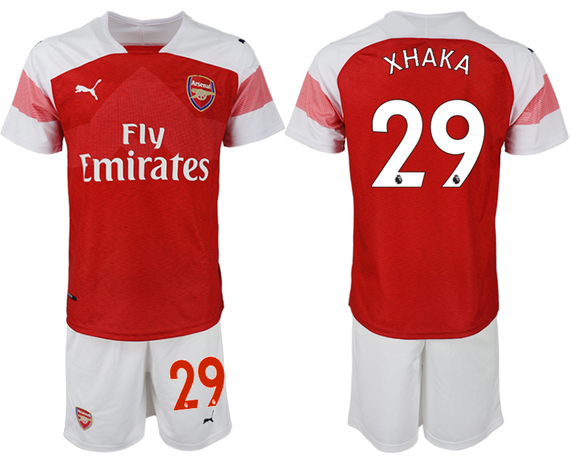 2018-19 Arsenal 29 XHAKA Home Soccer Jersey