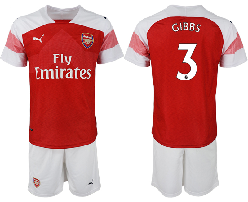 2018-19 Arsenal 3 GIBBS Home Soccer Jersey