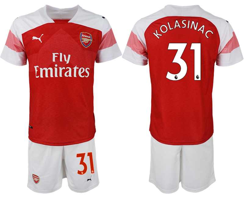 2018-19 Arsenal 31 KOLASINAC Home Soccer Jersey