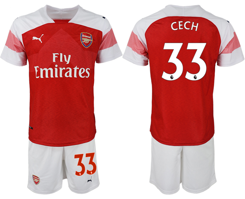 2018-19 Arsenal 33 CECHHome Soccer Jersey