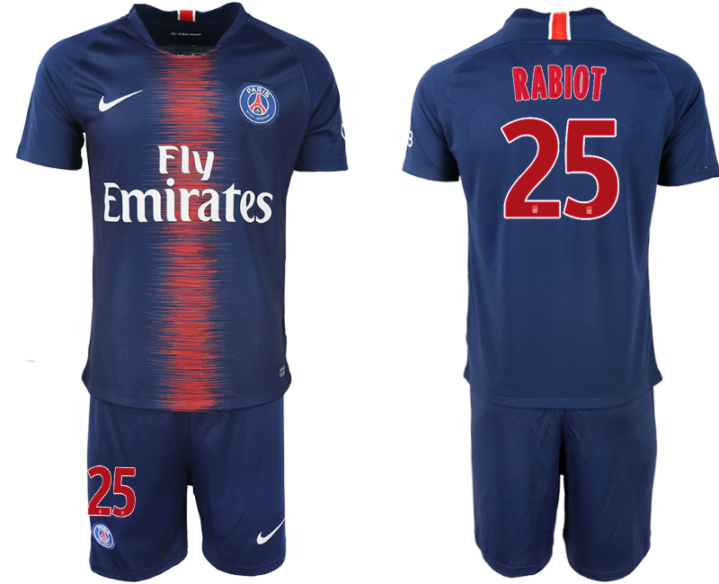 2018-19 Paris Saint-Germain 25 RABIOT Home Soccer Jersey